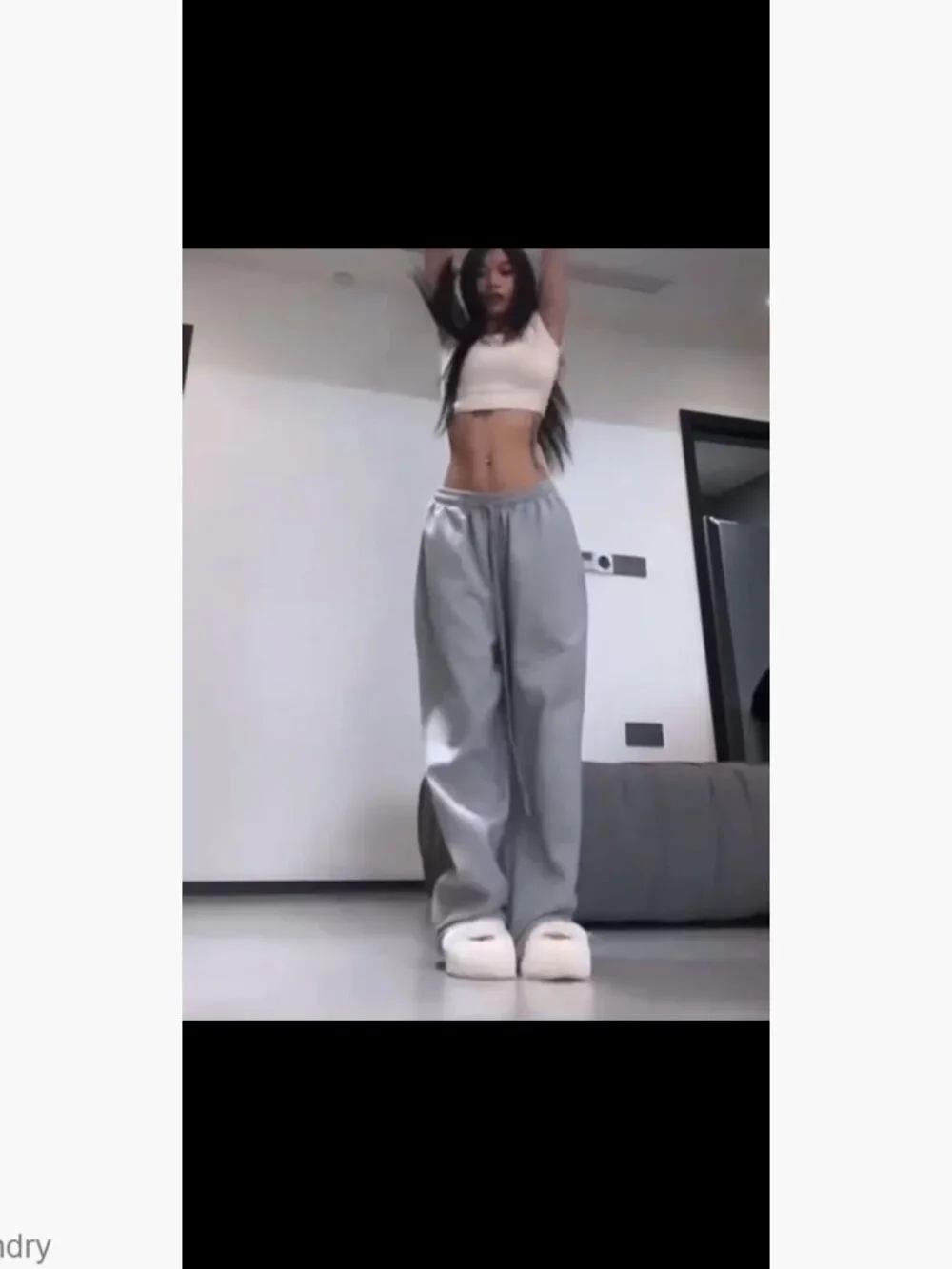 Baggy Y2K Parachute Track Pants with Drawstring Legs, Polyester - Picture 7 of 7